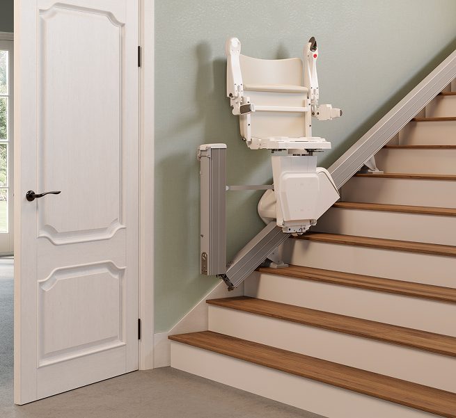 monte escalier droit maison
