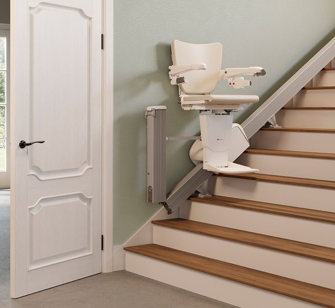 monte escalier droit pmr