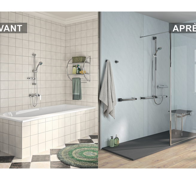amenagement douche senior